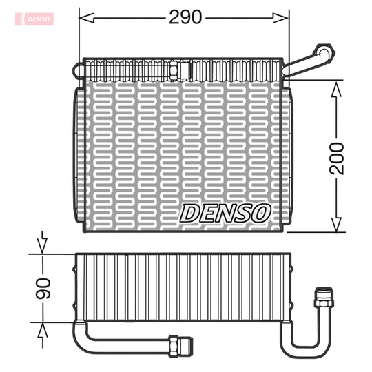 DEV01005 - Evaporator, air conditioning 