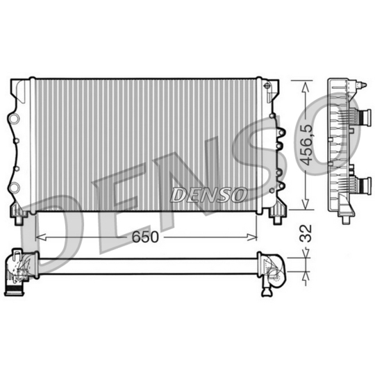 DRM23024 - Radiator, engine cooling 