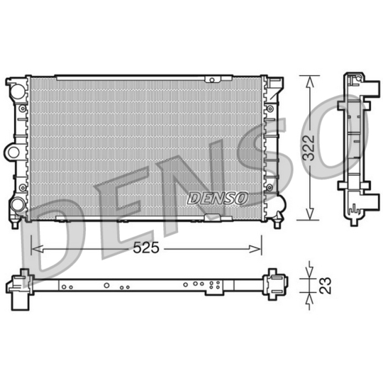 DRM32031 - Radiaator, mootorijahutus 