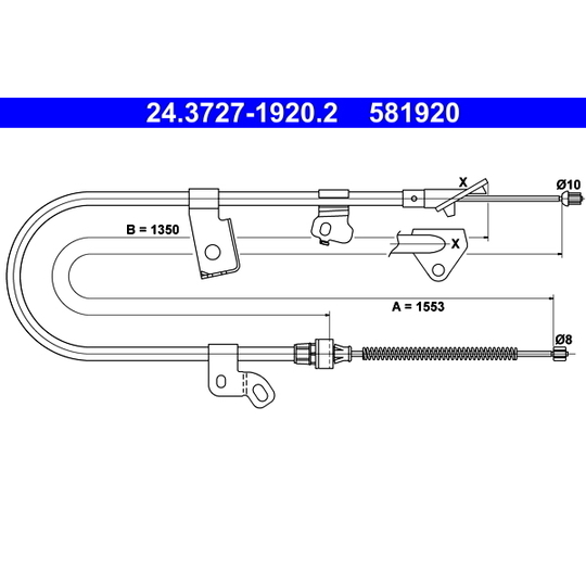 24.3727-1920.2 - Cable, parking brake 