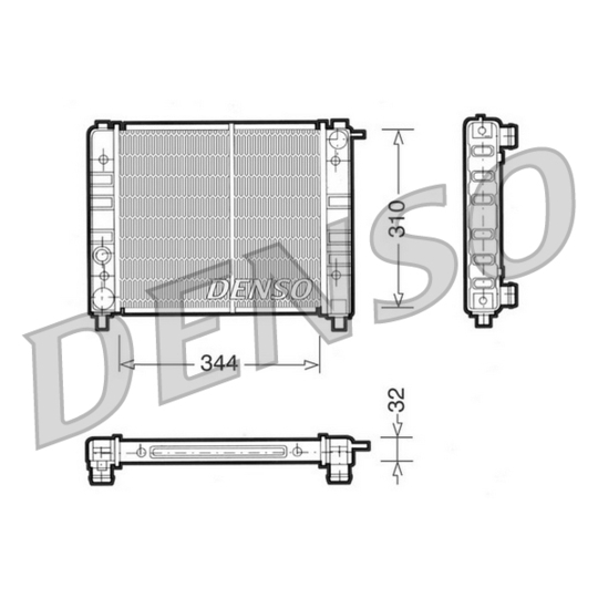 DRM26003 - Radiator, engine cooling 