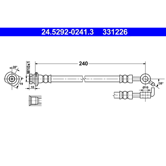 24.5292-0241.3 - Brake Hose 