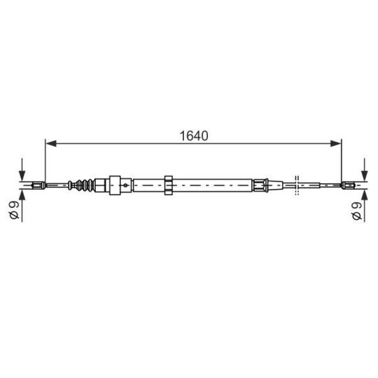 1 987 477 807 - Cable, parking brake 