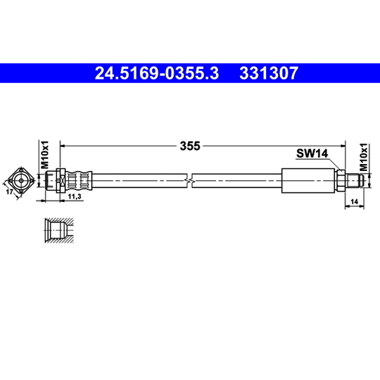 24.5169-0355.3 - Pidurivoolik 