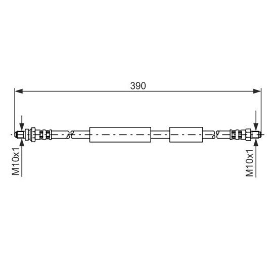 1 987 476 603 - Brake Hose 