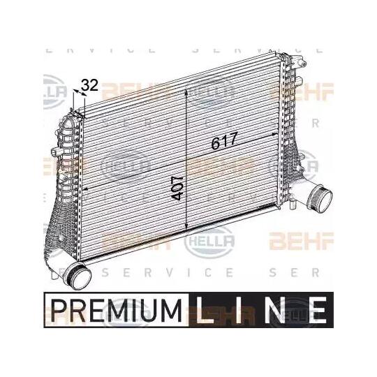 8ML 376 746-721 - Intercooler, charger 