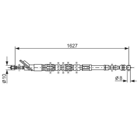 1 987 477 415 - Cable, parking brake 