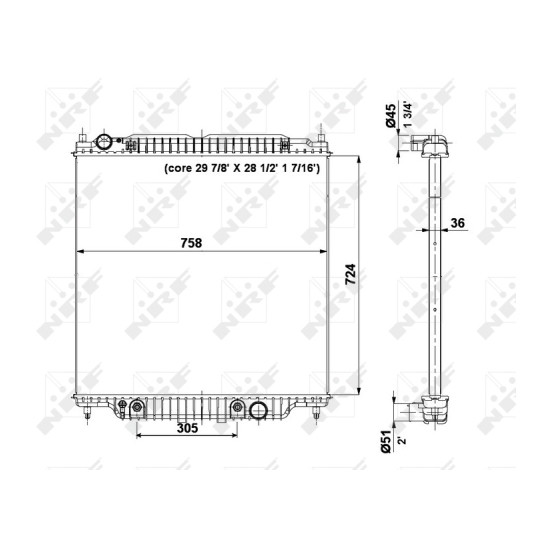 56037 - Radiator, engine cooling 