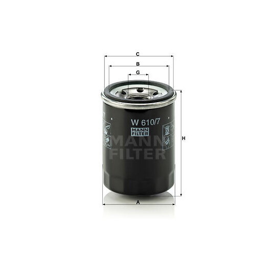 W 610/7 - Oil filter 