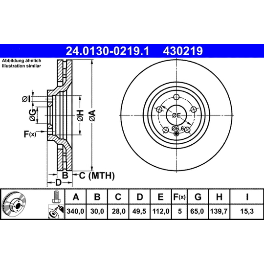 24.0130-0219.1 - Bromsskiva 