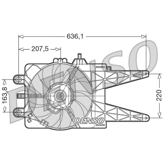 DER09014 - Fan, radiator 