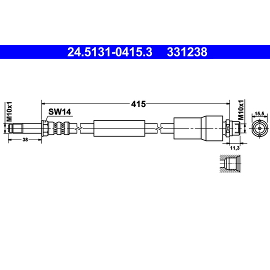 24.5131-0415.3 - Bromsslang 