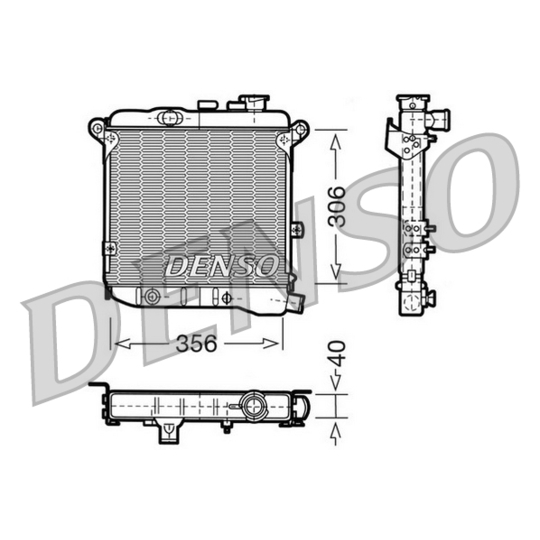DRM09003 - Radiaator, mootorijahutus 