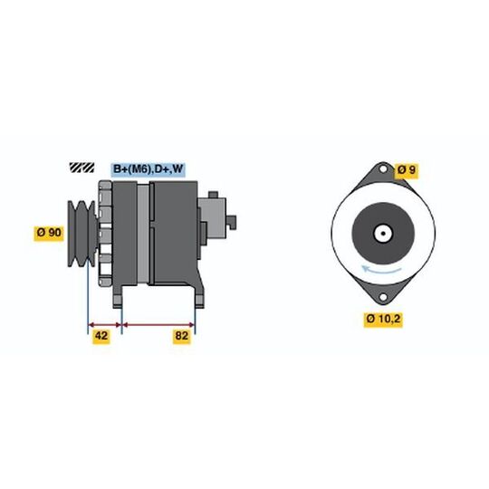 6 033 GB5 001 - Alternator 