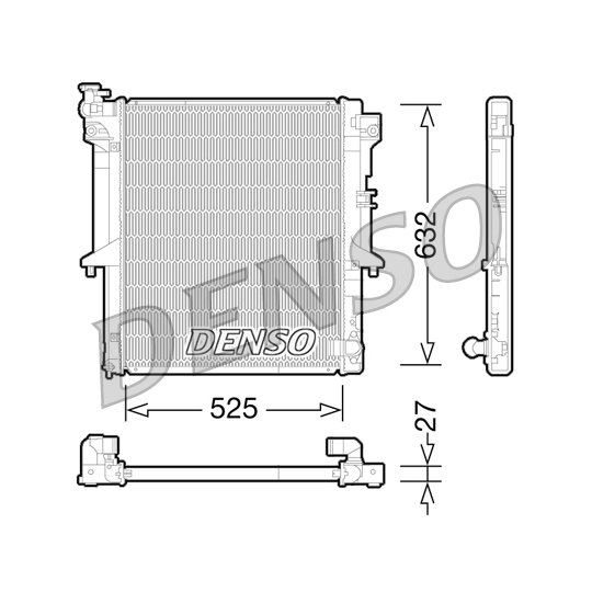 DRM45034 - Radiaator, mootorijahutus 