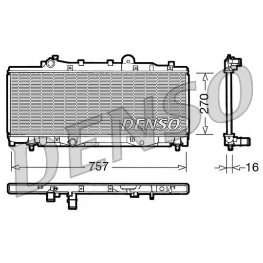 DRM09092 - Radiator, engine cooling 