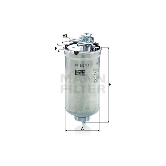 WK 853/12 - Fuel filter 