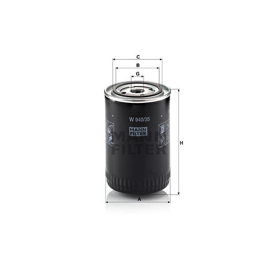 W 940/35 - Oil filter 