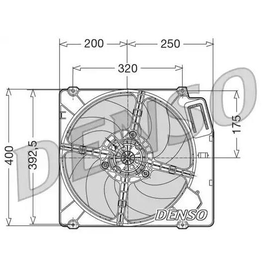 DER01003 - Fan, radiator 