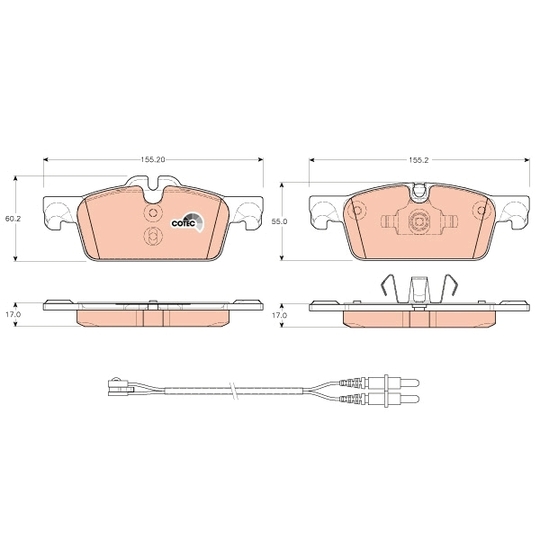 GDB1929 - Brake Pad Set, disc brake 