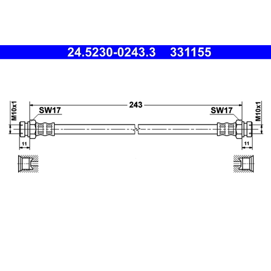 24.5230-0243.3 - Bromsslang 