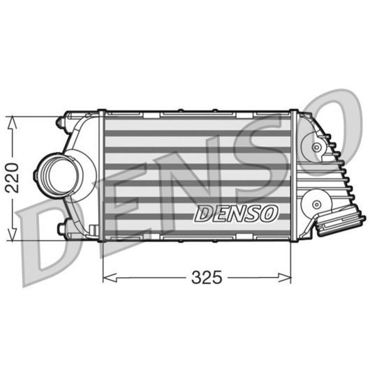 DIT28015 - Intercooler, charger 