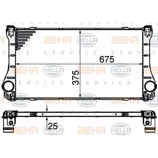 8ML 376 910-081 - Intercooler, charger 