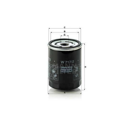 W 717/2 - Oil filter 