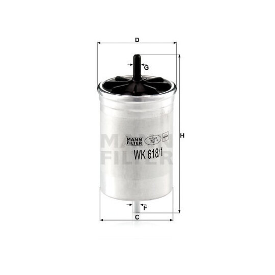 WK 618/1 - Fuel filter 