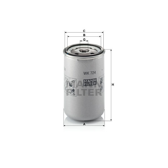 WK 724 - Fuel filter 