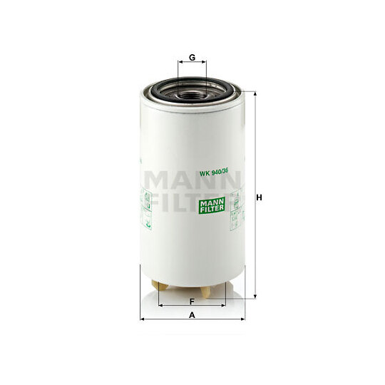 WK 940/36 x - Fuel filter 
