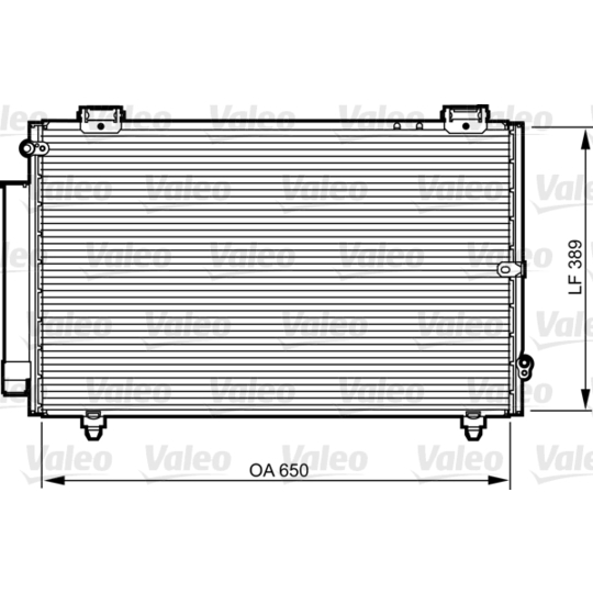 814238 - Condenser, air conditioning 