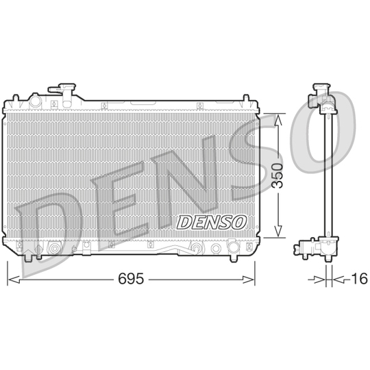 DRM50061 - Radiator, engine cooling 