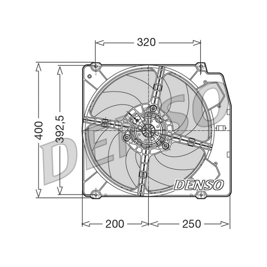 DER01005 - Fan, radiator 