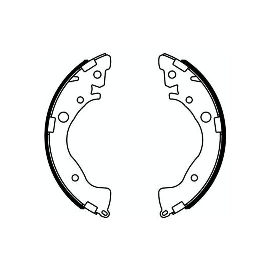 C04022ABE - Brake Shoe Set 