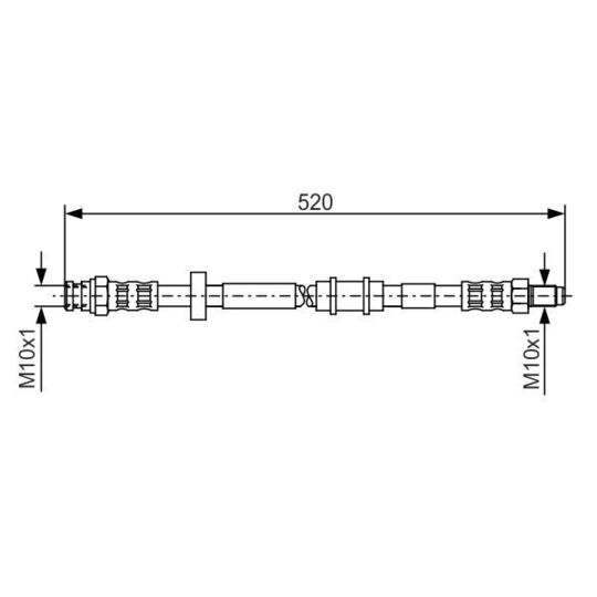 1 987 481 158 - Brake Hose 