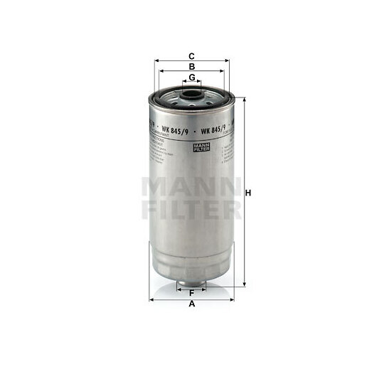 WK 845/9 - Fuel filter 