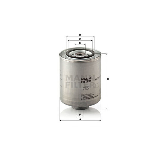 WK 1123/1 - Fuel filter 