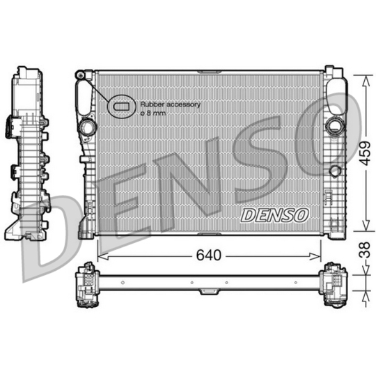 DRM17014 - Radiaator, mootorijahutus 