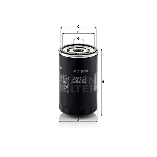 W 719/30 - Oil filter 