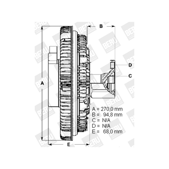 LK116 - Clutch, radiator fan 