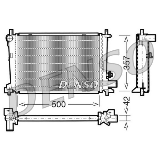 DRM10040 - Radiator, engine cooling 