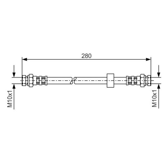 1 987 476 732 - Brake Hose 