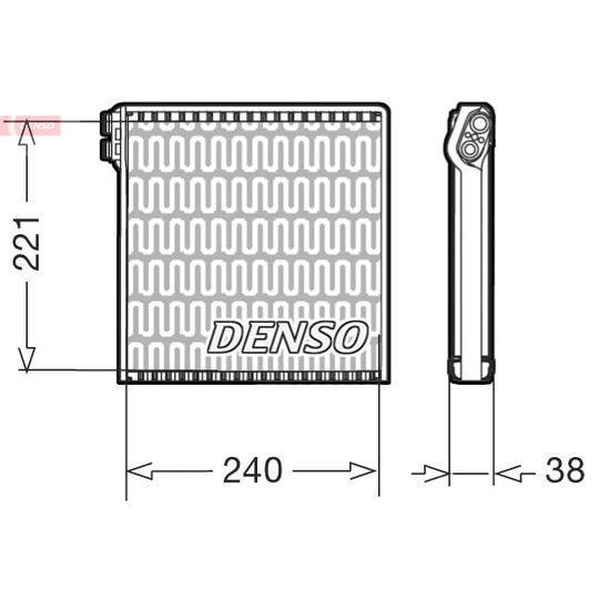 DEV09102 - Evaporator, air conditioning 