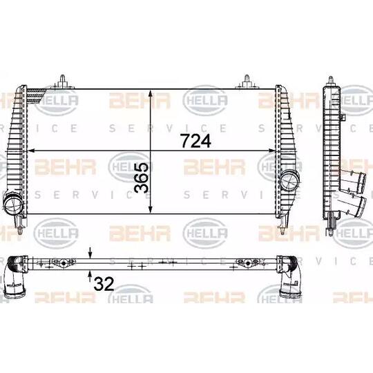 8ML 376 756-751 - Kompressoriõhu radiaator 