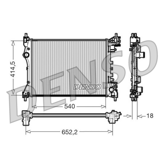 DRM01005 - Radiator, engine cooling 