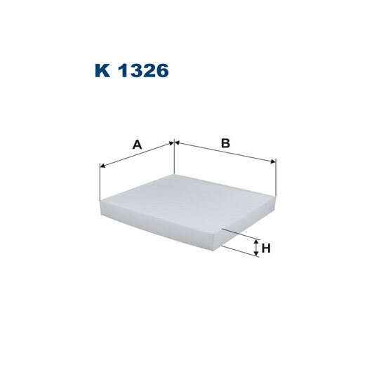 K 1326 - Filter, interior air 