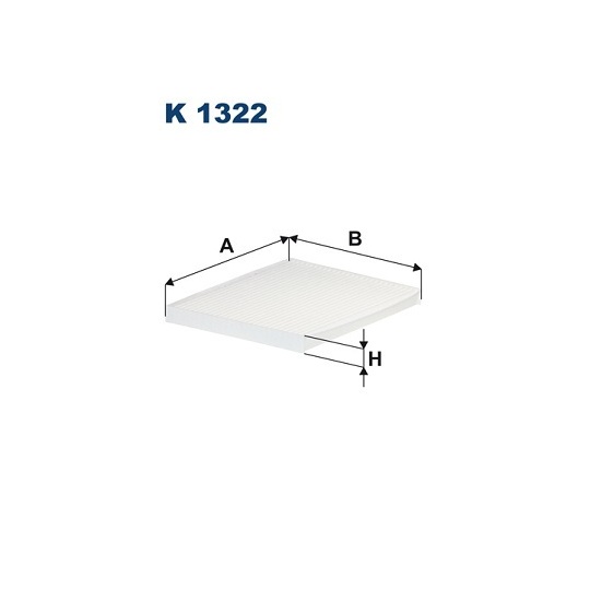 K 1322 - Filter, interior air 