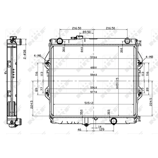 53151 - Radiator, engine cooling 