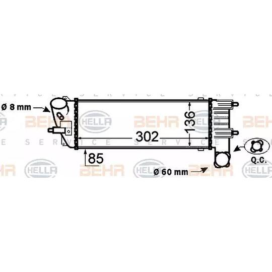 8ML 376 776-231 - Intercooler, charger 